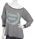 Wildfox ワイルドフォックスYoung Heart Tee Metal Black ロングTシャツ 正規品取扱店舗