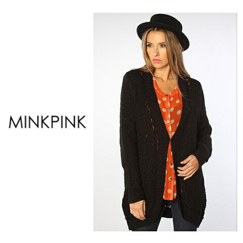 OUTLETMINK PINK ミンクピンク The Have A Yarn Cape Cardigan ニットカーディガン 　正規品取扱店舗