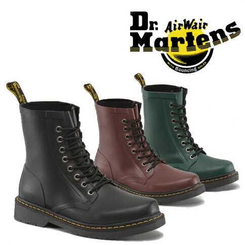 画像Dr.Martens ドクターマーチン WELLINGTON DRENCH 8EYE BOOT 8ホールブーツ レインブーツ レディース　メンズ 　正規品取扱店舗