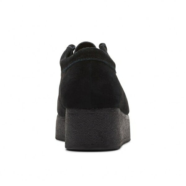 クラークス レディース ワラビー ウェッジ ブーツ Clarks Wallcraft Bee Black Suede 26173497 ワラクラフト ビー カジュアル シューズ ブラック スエード 正規品取扱店舗 3