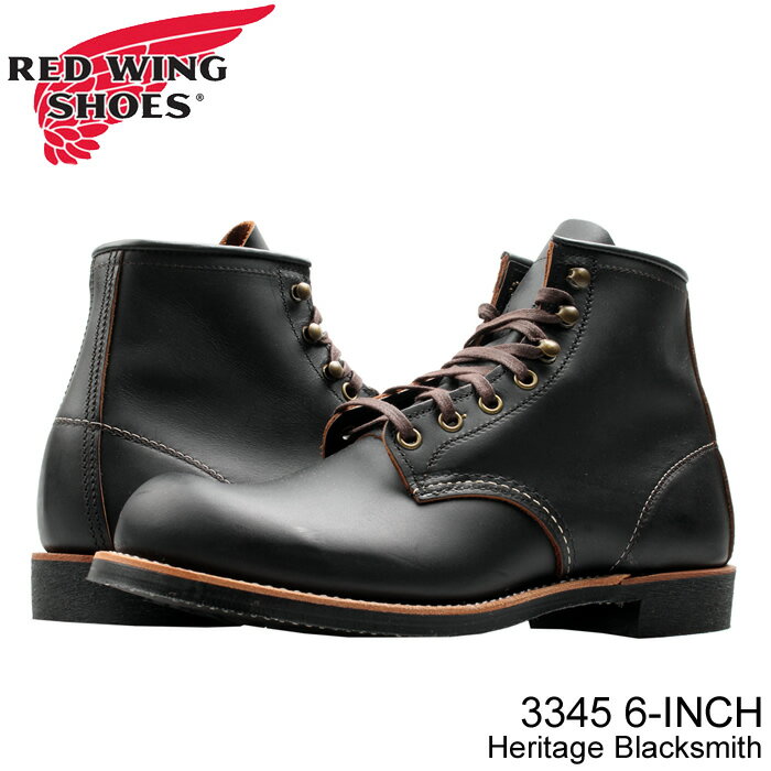 REDWING 3345（ レッドウイング 3345 ） 商品コメント ●商品の品質について 1905年初めにチャールズ・ベックマンが14人の仲間と 『REDWING SHOE COMPANY,INC』を設立。 現在では年間販売数が300万足を超えブーツの定番ブランドに。 アメリカ国内に工場をもち『MADE IN USA』に もこだわり続けています。 クラシカルかつベーシックなスタイルで作られた、人気のブーツです。 革質にはレッドウィング独自の自社タンナリー生産による、頑丈で耐久性に優れしなやかさをも併せ持つ、 高品質の肉厚牛革「BLACK PRAIRIE」を使用しています。 「PRAIRIE」はオイル分を含んだマットな質感のレトロな雰囲気の茶芯の黒革を再現したプレミアムレザーです。 ソールには滑りにくくて減りにくい、丈夫な『ビブラム社』製の「430ミニラグ・ソール」を使用しています。 素材 アッパー:レザー ソール：ビブラム 430ミニラグ 製法:グッドイヤーウエルト ラスト(木型):8番 Made in USA ワイズ（足幅） ＜D＞やや細め〜通常 注意事項 ※レザーの特性上、傷跡・ムラなどの表情が見えやすく、通常の商品よりも傷跡や色ムラが目立つ場合があります。 ※使用の際の強度に問題ないかどうかがメーカー検品基準となっておりますので、ボンド染み等の汚れや多少の傷、若干の丈の長さの違い等は良品扱いとなり、不良品ではありませんので、予めご了承頂けますようお願いいたします。 当店では上記理由では不良と認めておりません。 個体差が大きいためあらかじめご了承ください。 ただし、使用に耐えないほどの不良がある場合はこれに限りません。RedWing/レッドウィング レッドウィングとは、アメリカ中西部ミネソタ州で1905年に創業者チャールズ・べックマンが14人の同志と共に日産にしておよそ150足程度という小規模の靴工場『レッドウイング社』を設立したことに端を発する 現在レッドウィング社のある街はレッドウィングシティと呼ばれ。その街の住人の半分以上の人がレッドウィングになんらかの関係のある人々である レッドウィングは今もなお品質はハイクオリティで機能性抜群の良デザインであるブーツを作りつづけているブランドである