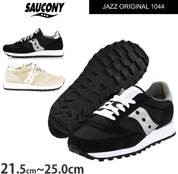 Saucony サッカニー レディース スニーカー jazz original ジャズ オリジナル クラシックランニング シューズ 靴 ブラック ライトタン 1044 正規品取扱店舗