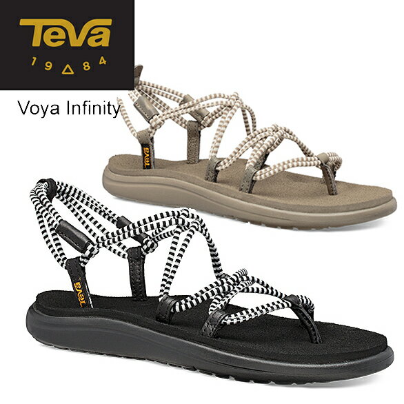 楽天おしゃれブランド揃う Y’s choiceテバ Teva ボヤ インフィニティー ストライプ VOYA INFINITY ブラック ベージュ サンダル スポーツサンダル レディース 正規品取扱店舗