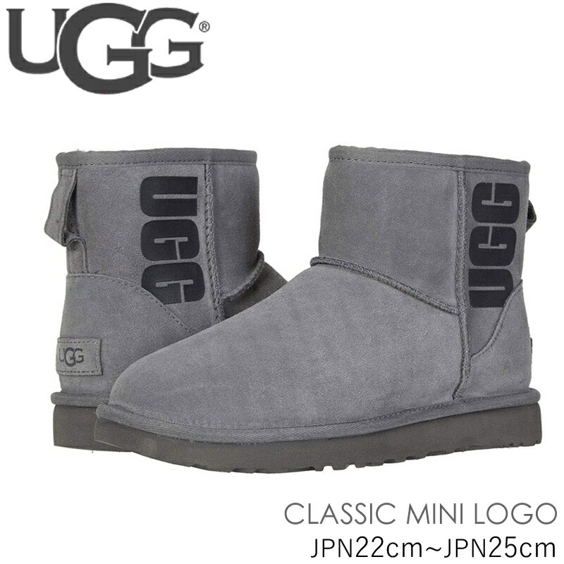 UGG アグ ブーツ クラシックミニ ラバーロゴ 1108231 Women's CLASSIC MINI RUBBER LOGO ムートンブーツ シープスキ…