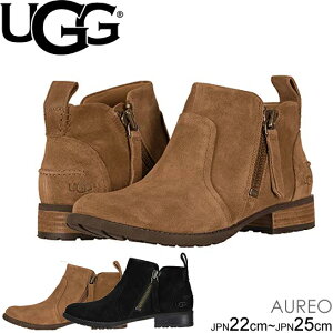 アグ UGG アンクルブーツ サイドジップ アウレオ スエード ショートブーツ W　AUREO 　正規品取扱店舗