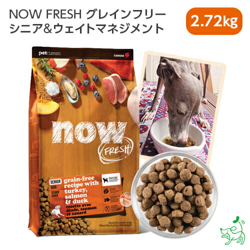 ナウ フレッシュ NOW FRESH グレインフリー シニア ウェイトマネジメント 2.72kg カナダ産 dogfood ドッグフード 犬用 成犬用 イリオスマイル iliosmile