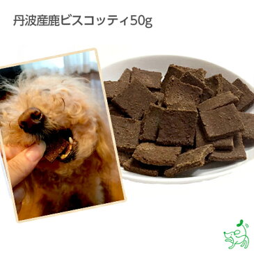 【国産・無添加】丹波産 鹿ビスコッティ 50g | イリオスマイル ドッグフード ドックフード 犬用おやつ 犬 おやつ 無添加おやつ