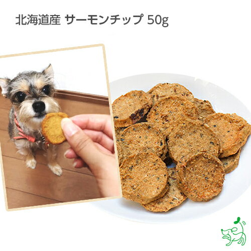 24時間タイムセール：北海道産 サーモンチップ 50g 無添加 国産 犬 犬用 おやつ イリオスマイル