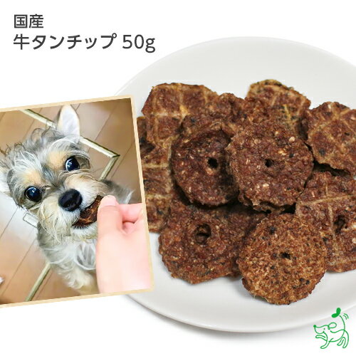 国産 無添加 牛タンチップ 50g 犬 犬用 おやつ ドッグフード ドックフード イリオスマイル