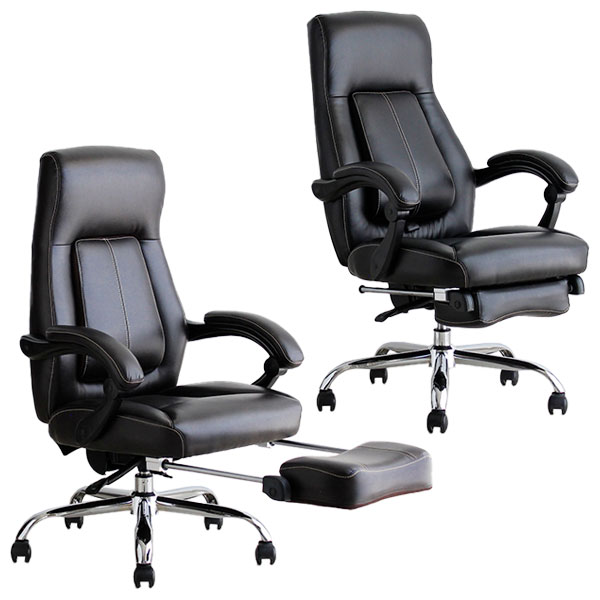 【BF限定!確率1/2で最大100％ポイントバック】ゲーミングチェア 【TMソレード オフィスチェア】 PCチェア 椅子 イス オフィスチェア ブラック 在宅ワーク パソコンチェア リクライニングチェア 足置き オットマン