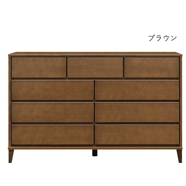 チェスト たんす タンス 日本製 ロータイプ 衣類収納 脚つき 洋服 収納家具 おしゃれ シンプル ナチュラル 箪笥 [カルマ3(脚タイプ)/ 150-4 ローチェスト] [3]