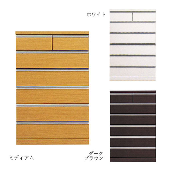 ハイチェスト たんす タンス 日本製 衣類収納 6段 おしゃれ シンプル シック 白 高級感 箪笥 [デュオ3/ 90 ハイチェスト]