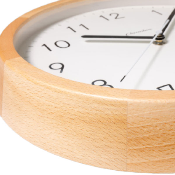 静音稼働 電波時計 スイープ運針 BRUNCH CLOCK【NATURAL MILK】CH-056BC ブナ無垢材 かわいい おしゃれ 落ち着いた やわらか 明るい CHAMBRE シャンブル [2]