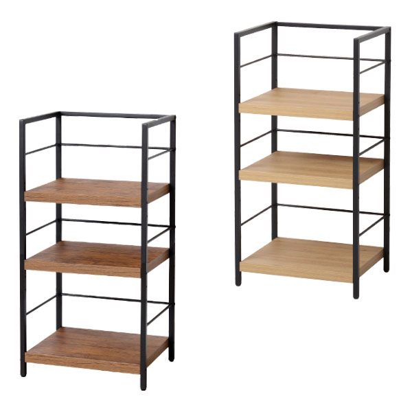 【BF限定!確率1/2で最大100％ポイントバック】【アート 3段ラック ヴィンテージブラウン/モダンナチュ..