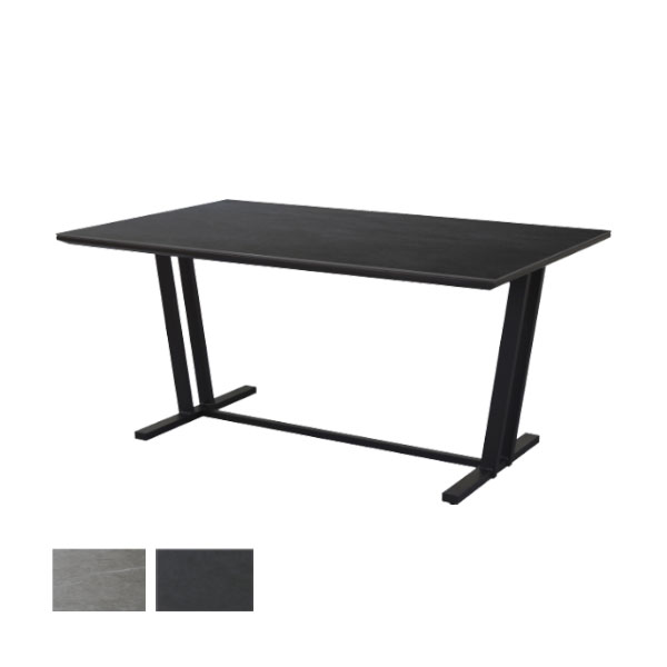 樂天商城 - 【FORZE(フォーゼ) 150テーブルBK/GRY】長方形 単品150cm 4人掛け ダイニングテーブル セラミック 食卓 スタイリッシュ クール 男前 おしゃれ 拭き取りやすい