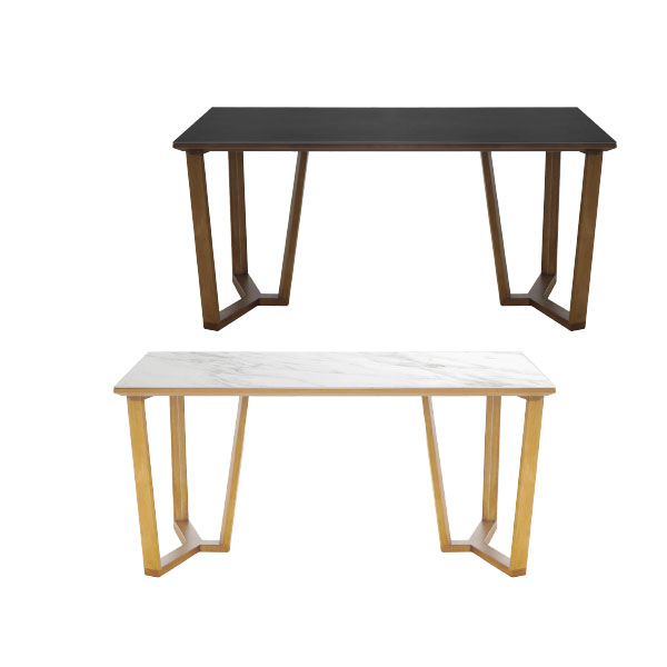 樂天商城 - 【BRAY(ブレイ)150テーブル LBR MBR】新生活 長方形 単品150cm 4人掛け テーブル 食卓 セラミック天板 スタイリッシュ クール 男前 おしゃれ 拭き取りやすい