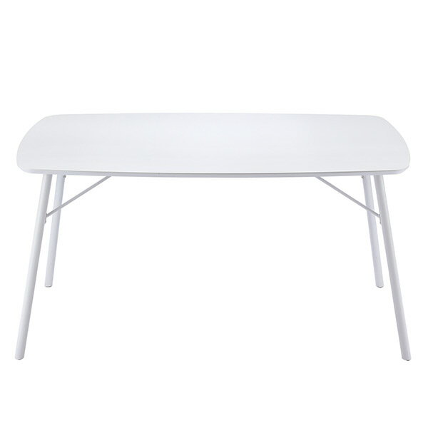 テーブル 長方形 幅140 おしゃれ 白 ホワイト シンプル シック モダン 高級感 2人掛け 4人掛け [FRESCO フレスコ ダイニングテーブル TDT-1391]