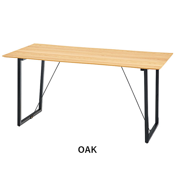 テーブル ダイニングテーブル 幅150 食卓 おしゃれ シンプル ナチュラル クール オーク ウォルナット Luca ルカ JPB-95 OAK/WAL [2]