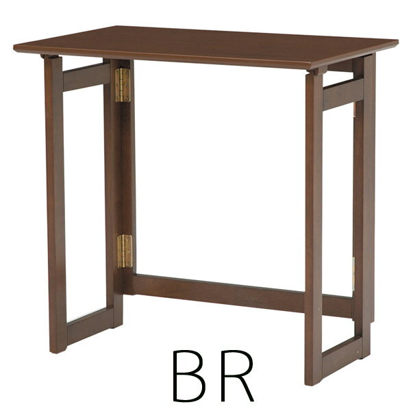 折りたたみテーブル【MT-7680BR/WS】幅70 オフィスデスク キッチンデスク リビングデスク キッズデスク 机 コンパクト [2]