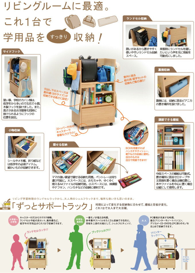 【マラソン限定!確率1/2で最大100%ポイントバック】【マグネットプレゼント】カリモク 国産 マルチラック SS0429ME/MH/MK/MY ランドセル収納/ランドセルラック/ブックシェルフ/ブックラック/プリンターワゴン/サポートラック/リビング/収納 Common item karimoku