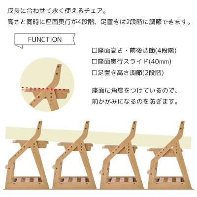 9%OFFクーポン! 【文具セット付き】 コイズミ 2025年 4ステップチェア フォーステップチェア FDC 木製 PVCレザー カラー10色 キャスター付き 足置き 足元収納 学習机 学習チェア 学習椅子 koizumi - Image 3