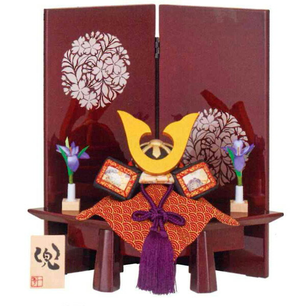 【BF限定!確率1/2で最大100%ポイントバック】◆特典付き 五月人形 一秀 木目込み 木目込人形飾り 平飾り 兜飾り 兜平飾り 菖蒲 【兜/M-17】 かぶ...