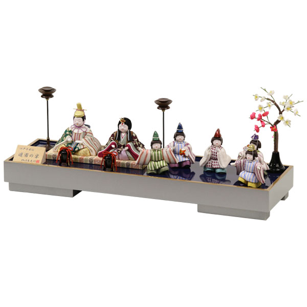 ◆特典付き【展示現品】【2026年度新作】 雛人形 ひな人形 木目込み人形 木目込 柿...