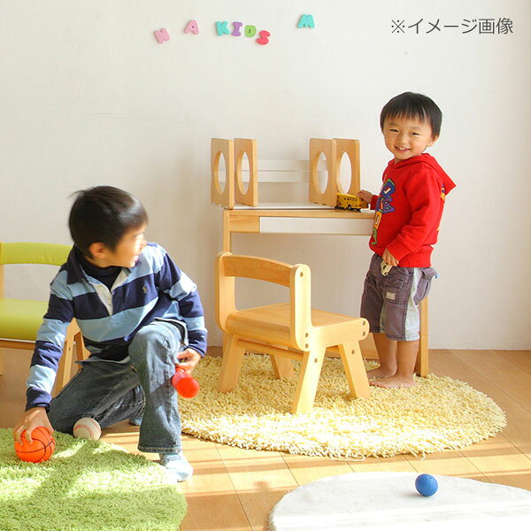 キッズ デスク チェア セット 学習机 学習デスク 子供部屋 勉強机 お絵かき 木製 キッズ家具 【na-KIDS キッズスタディーセット】【KDS-1541NA】na-KIDS [3]