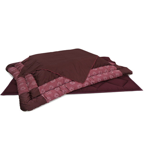 こたつ布団 掛敷セット 【KF-377(サロン付)#50】135・150cmサイズ用 こたつ布団単品 炬燵布団 コタツ布団 掛け敷きセット 暖か [2]