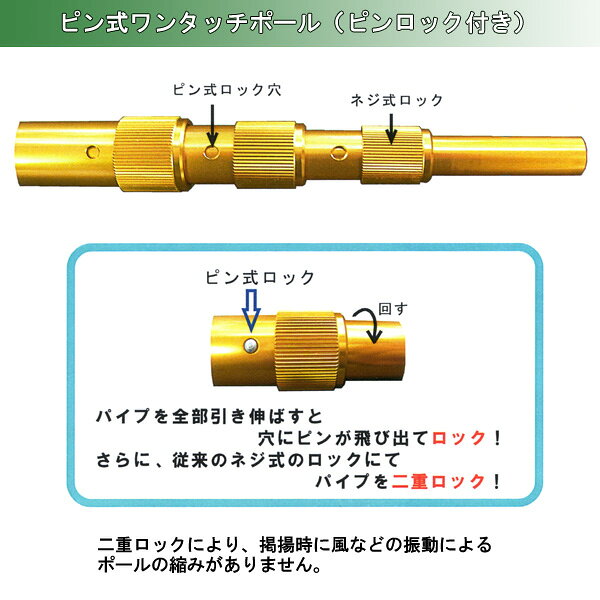 アイルインテリアエクセルの2026年度 日本製 鯉のぼり こいのぼり スタンド [アルミ製 どこでもスタンド 化粧箱セット 2m鯉のぼり用 2.3mポール付き] 端午の節句｜アングル3