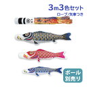 2025年度 新作 日本製 【金太郎なし】 こいのぼり 庭園 鯉のぼりセット 大型セット ナイロンゴールド 3m6点セット 翔龍吹流し 家紋名入れ可能 村上鯉のぼり