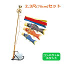 2025年度 新作 日本製 こいのぼり ワタナベ鯉のぼり 天 スタンド・セット コンパクト Mタイプ 2.3尺 70cm ベランダ テラス 錦鯉 家紋入れ不可/名入れ可能