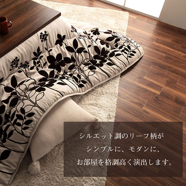 【BF限定!確率1/2で最大100%ポイントバック】こたつ布団 掛け布団単品 厚掛けこたつ布団 正方形 205×205 (シエナ BE 掛単品)こたつテーブル適応サイズ:80〜90×80〜90サイズ おしゃれ [2]