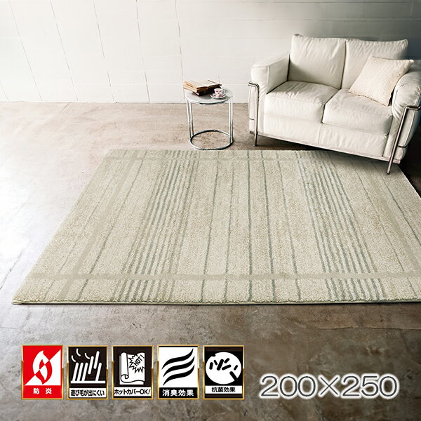 カーペット 200×250 ラグ おしゃれ 消