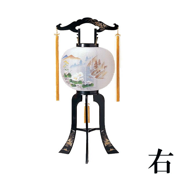 樂天商城 - 廻転行灯 盆ちょうちん 対仕様 提灯 【松川(右) 4171】 盆提灯 お盆 初盆 新盆 お盆用品 仏壇 仏具 神具 仏具 盆提灯