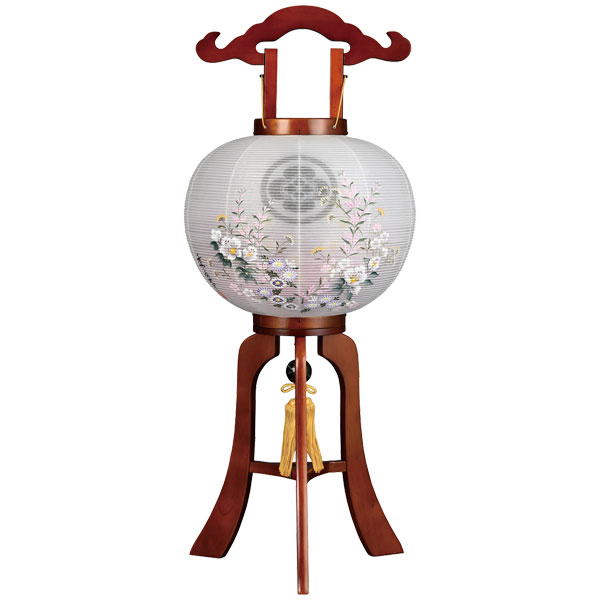 樂天商城 - 盆提灯 簡単組立 紋入り提灯 大内行灯 マグネットタイプ お盆用品 お盆用 電気コード式 新盆 初盆 提灯 [MG3 結行灯11号]