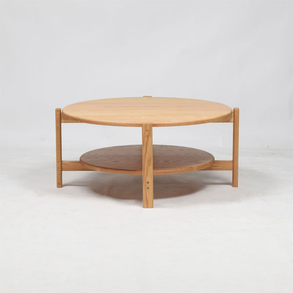 【SS限定!確率1/2で最大100％ポイントバック】[Galbe ガルブ 80 コーヒーテーブル]国産 ラウンド型 86×86 円形 丸い 4人用 カフェ風 無垢材 リビングテーブル ロータイプ 和室 洋室