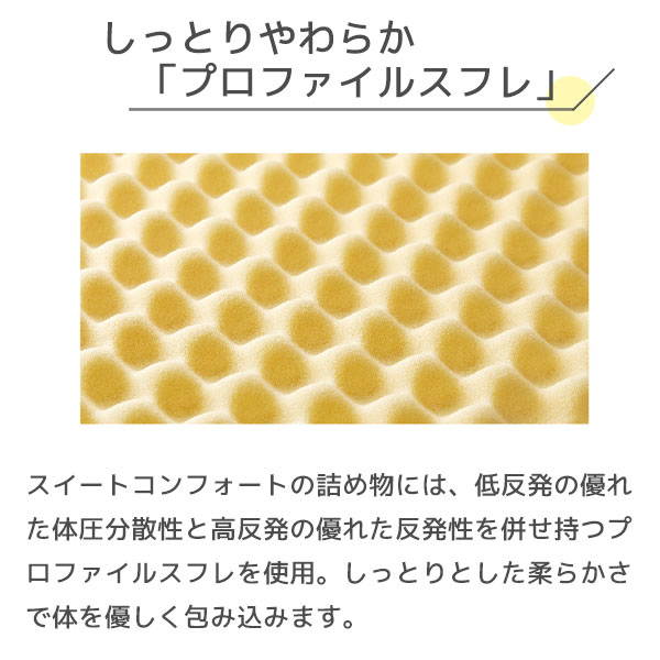 日本製マットレス サータ serta サータ ベッドマットレス ポケットコイル ホテル品質 スイートコンフォート ピローソフト 6.8 SDサイズ セミダブル ホテルライク [2]