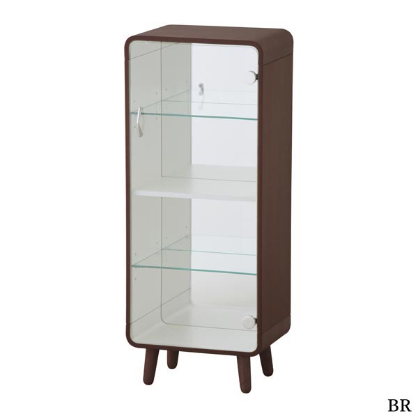 シェルフ 【コレクションシェルフL PT-612】多目的 収納家具 リビング収納 36サイズ カラー2色 BR NA 推し活 収納