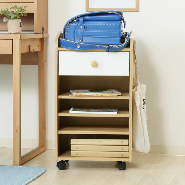 【BF限定!確率1/2で最大100％ポイントバック】[NORM ミニリビングラック NA×WH 97608] 収納 おしゃれ ..