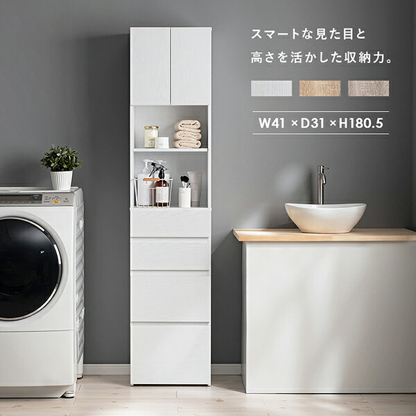 隙間収納 幅41 キッチン収納 ランドリー収納 キッチン収納 食器棚 リビング収納 洗面所 脱衣所 すきま収納 スキマチェスト RCC-1625 ill-excel-10162494 アイルインテリアエクセル サンプル画像2