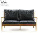 2人用ソファ 2人掛けソファ 革張り ソファー 牛革 EDDA 2Pレザーソファ LS30302A-EL0S2