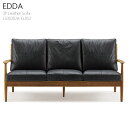 3人用ソファ 3人掛けソファ 革張り ソファー 牛革 EDDA 3Pレザーソファ LS30302A-EL0S2