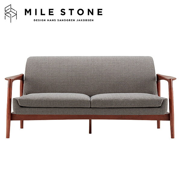 ソファ MILE STONE SOFA 2S Fabric リビングソファー 2人掛け 2人用 2Pソファ ナチュラル シンプル