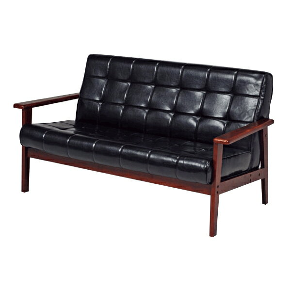 2人掛けソファー レトロデザイン 二人掛け シャーク 2P-BK 2P-IV 2Pソファ ミッドセンチュリーモダン/SHARK/sofa/