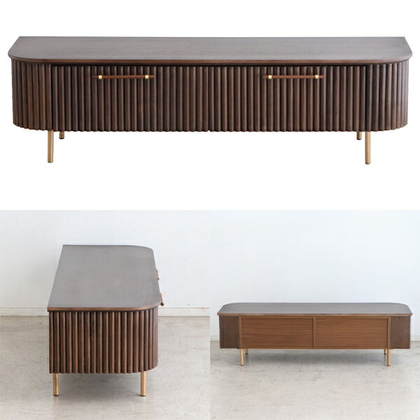 【UP ロペス LB 160 DBR】幅160 テレビボード テレビ台 キャビネット リビングボード 小物収納 おしゃれ モダン 高級感 収納 収納ボード オーク [2]