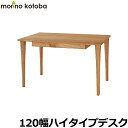 飛騨産業 学習机 / 学習デスク morinokotoba ハイタイプデスク SN312WP 120cm幅 もりのことばシリーズ 平机 学習デスク ひだ キツツキの机