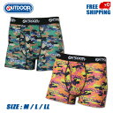 新色追加 SALE25%off 送料無料 OUTDOOR PRODUCTS アウトドア プロダクツ 迷彩ロゴ柄 前開き ボクサーパンツ メンズ パンツ 下着 肌...