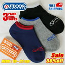 SALE 30%off 送料無料 アウトドア プロダクツ キッズ スニーカーソックス 3Pセット子供 靴下 くつ下 ソックス 男の子 男児 男子 ボーイズ 女の...