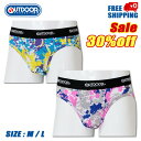 SALE 30%Off & 送料無料 OUTDOOR PRODUCTS アウトドア プロダクツ アウトゴム タイダイ風総柄プリント ビキニ ブリーフ紳士 男の子...